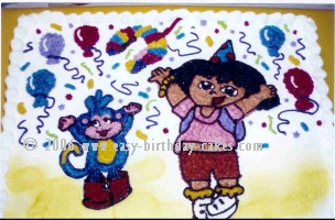 Dora Birthday Cake