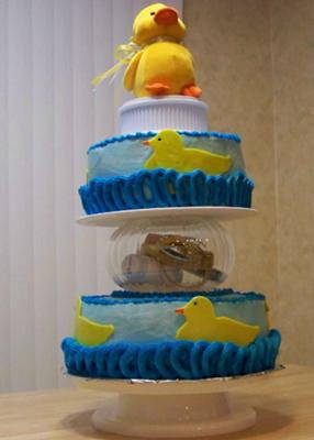 Duckling Baby Shower Cake