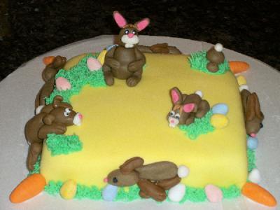 Easter Bunnies Cake