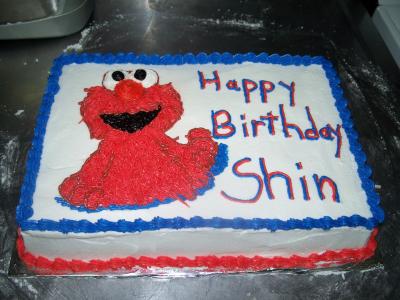 Elmo 1st Birthday Cake