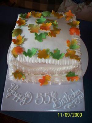 Fall Birthday Cake
