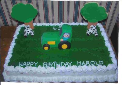 Farmer Birthday Cake