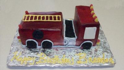 Fire Truck Cake