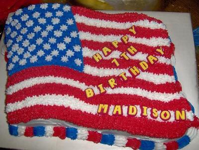 Flag cake