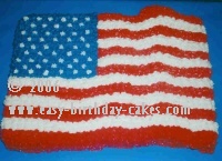 flag cake picture