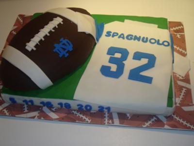 Football and Jersey Cake