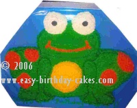 frog birthday cake