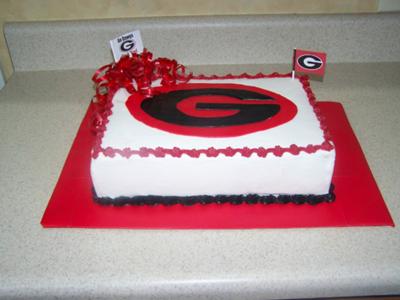 GA Dawgs Cake