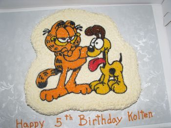 Garfield and Odie Cake Cake - A Comical Birthday Cake