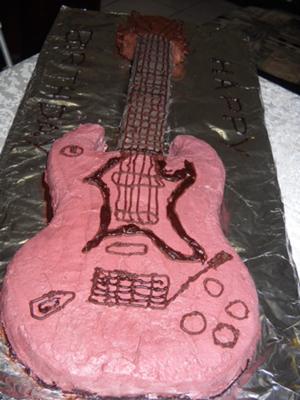 Guitar Birthday Cake