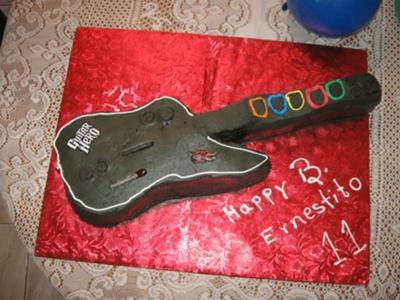 Guitar Hero Cake