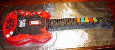 Guitar Hero Cake