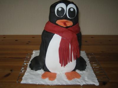 Happy Feet Birthday Cake
