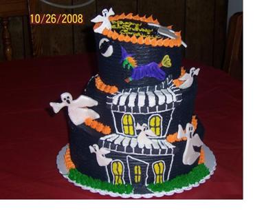 Haunted House Cake