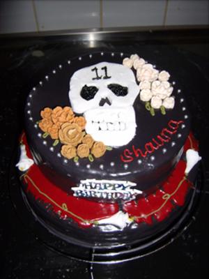Heavy Metal Skull Cake