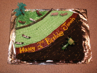 John Deere on the Farm Cake