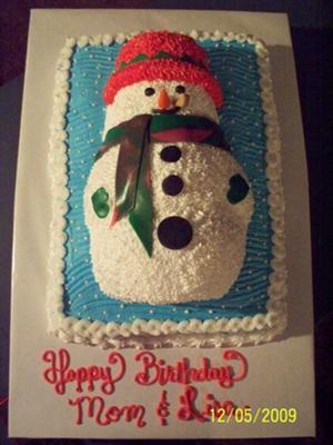 Snowman Cake