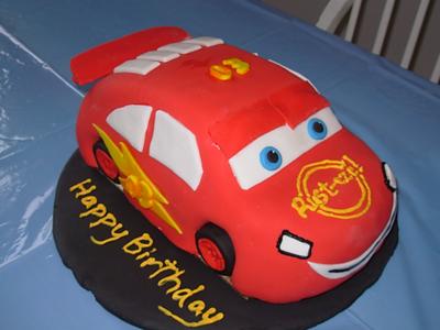 Lightning McQueen Birthday Cake