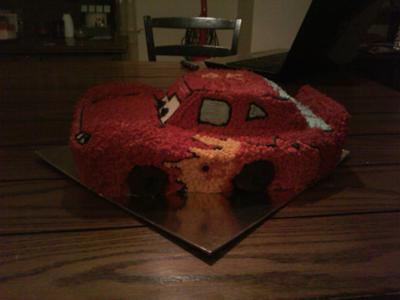 Lightning McQueen Cake