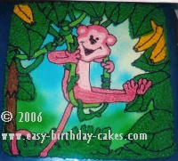 monkey birthday cake