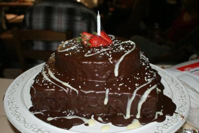 Mud Cake with Chocolate Icing