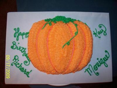 Pumpkin Birthday Cake