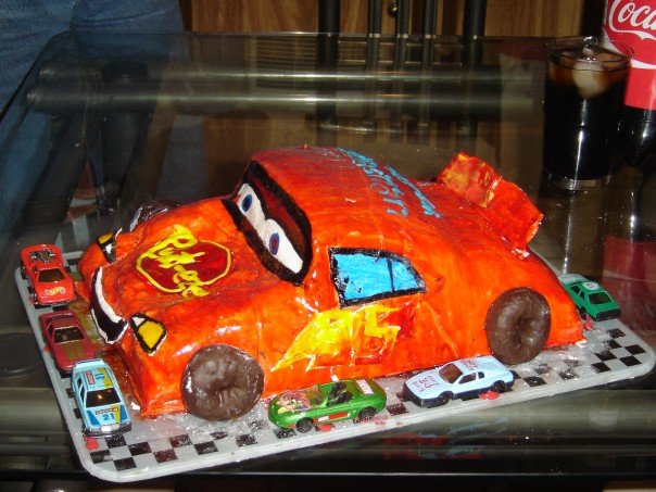 Lightning McQueen Cake.