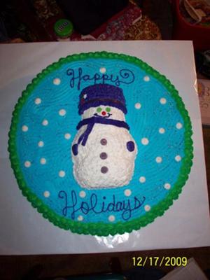 Snowman Cake