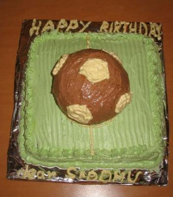 Soccer Ball Birthday Cake