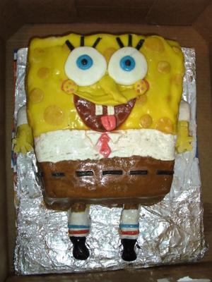 Mack's 5th Birthday Sponge Bob Square Pants Cake