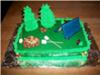 Camping Scene Birthday Cake