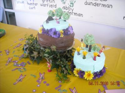 Tinkerbell Theme Birthday Cake