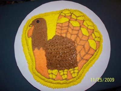 DIY! Wilton's Thanksgiving Turkey Cake! Instructions!