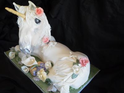 3D Unicorn Sculpted Cake