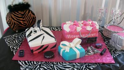 Victoria Secret, Tiffany and Shoe Box Cake