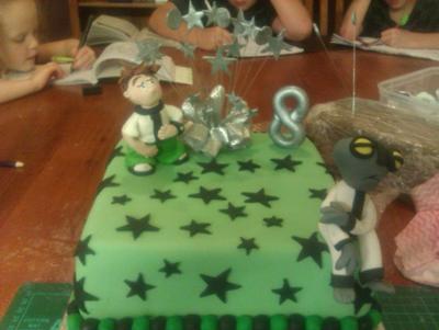 Ben 10 Theme Cake