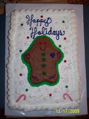 Gingerbread Man Cake