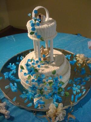Blue Wedding Cake