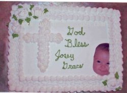 christening cake