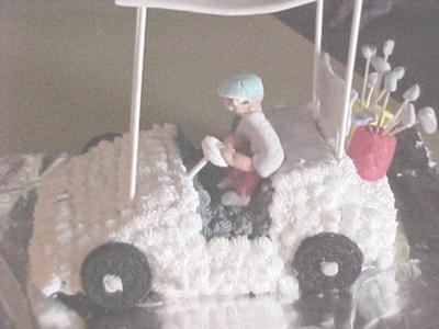 Cy's Golf Cart Cake