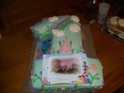 First Birthday Number One Cake