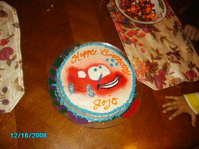 Lightning McQueen Cake