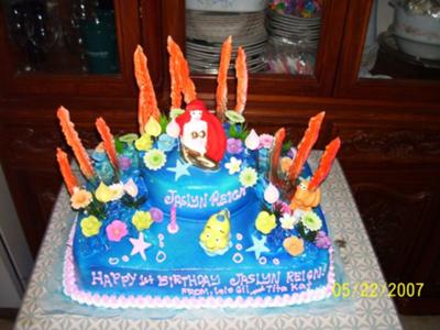 Little Mermaid Birthday Cake