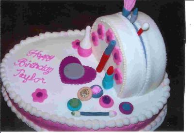 Mak-Up Bag Birthday Cake
