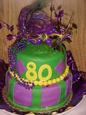 Mardi Gras Cake