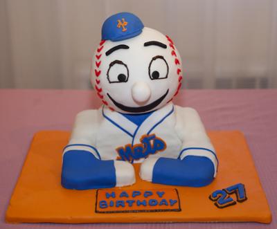 Mr. Met Birthday Cake