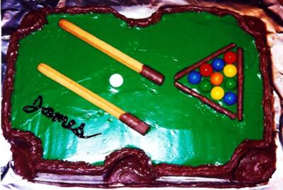 Pool Table Cake