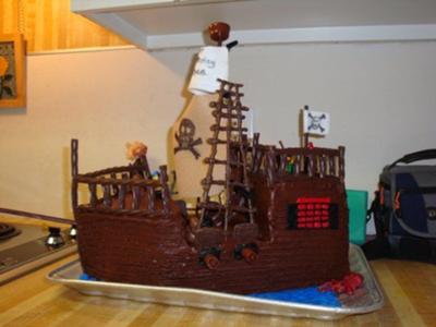 Pirate Ship Cake