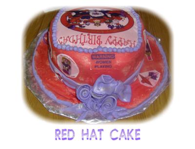 Red Hat Society Cake