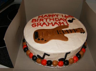 Bass Guitar Cake